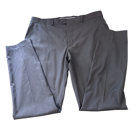 New ORIGINAL PENGUIN Men's Gray Osman Flat Front Dress Pants Size 34X34 - Picture 1 of 6